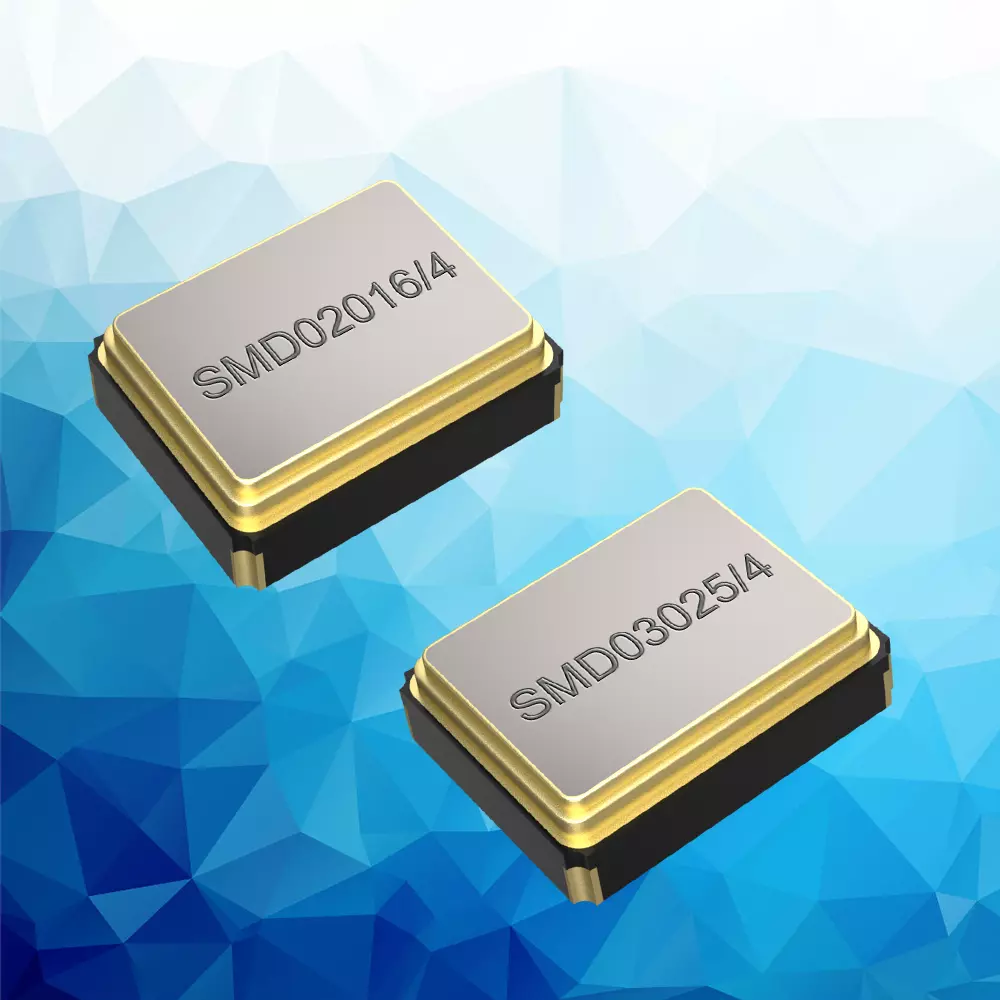 Krystaly SMD: menší a frekvenčně stabilnější Oscilační krystaly, SMD krystaly, generátory hodin, krystaly v keramických pouzdrech