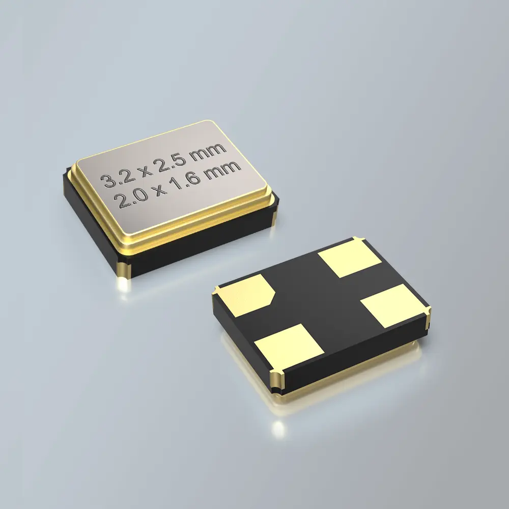 Oscilační krystaly s nízkým ESR 3,2 x 2,5 mm a 2,0 x 1,6 mm KŘEMENNÉ KRYSTALY PRO RYCHLÝ START